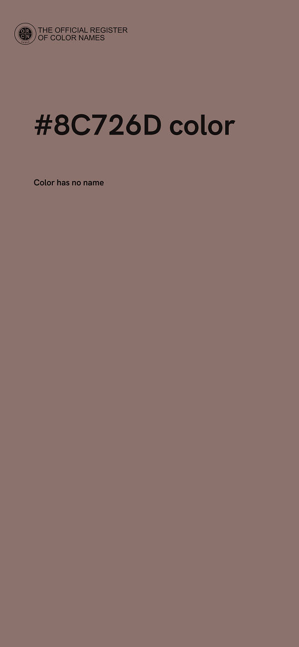 #8C726D color image