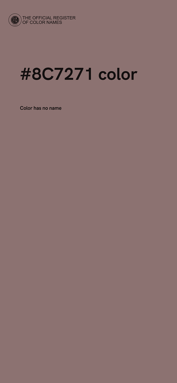 #8C7271 color image