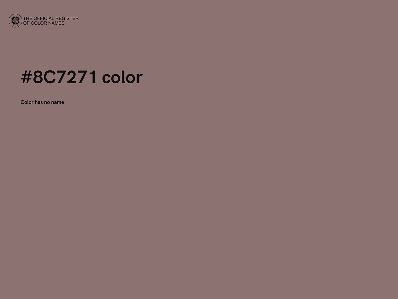 #8C7271 color image