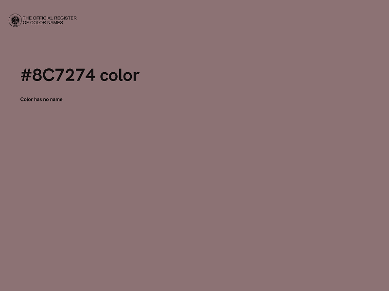 #8C7274 color image