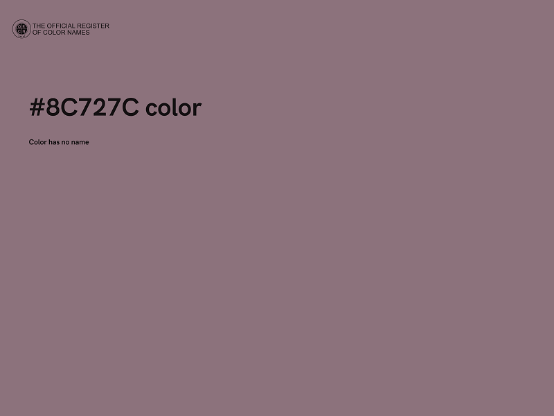 #8C727C color image