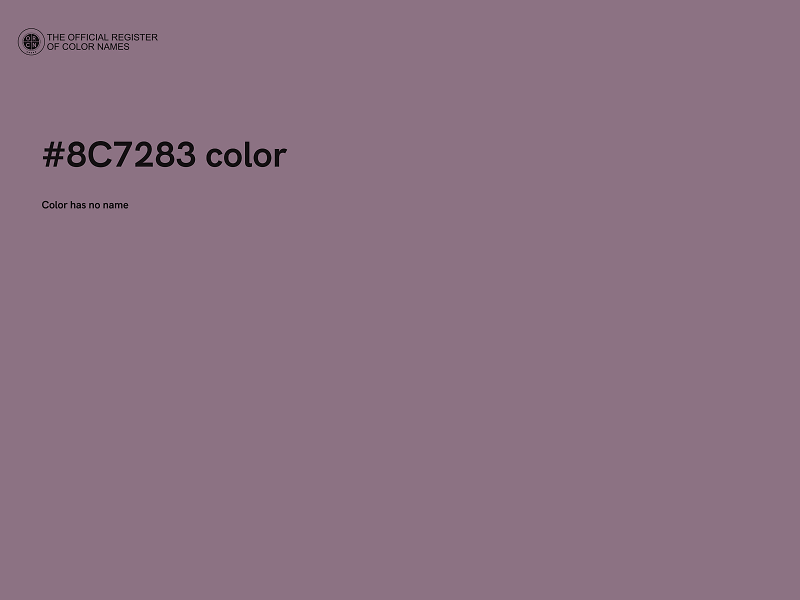 #8C7283 color image