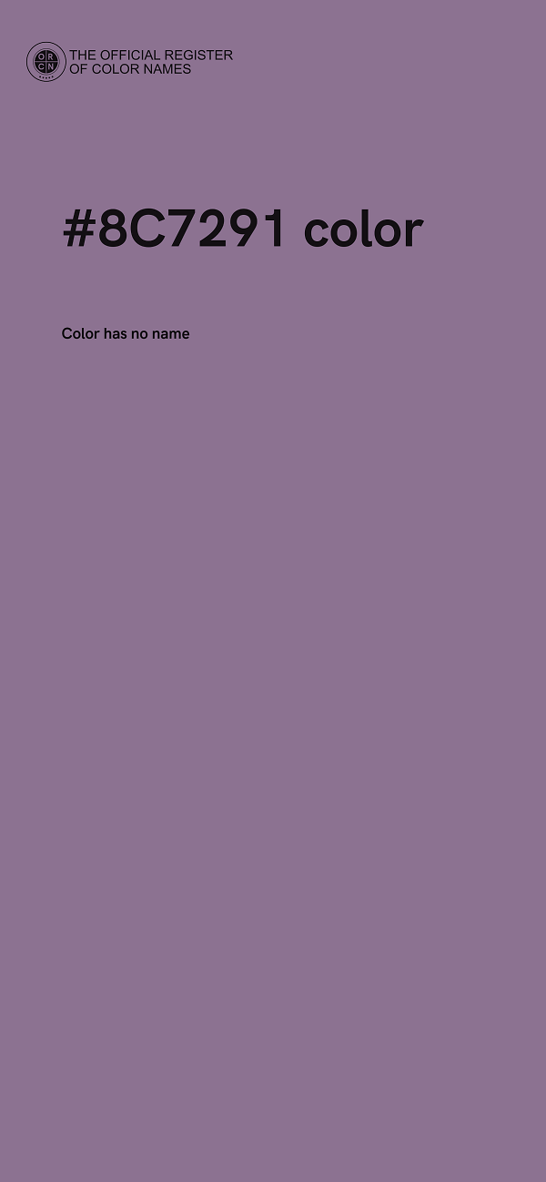 #8C7291 color image
