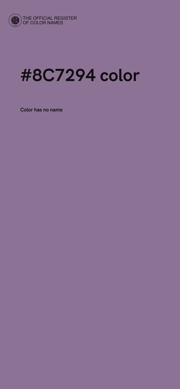 #8C7294 color image