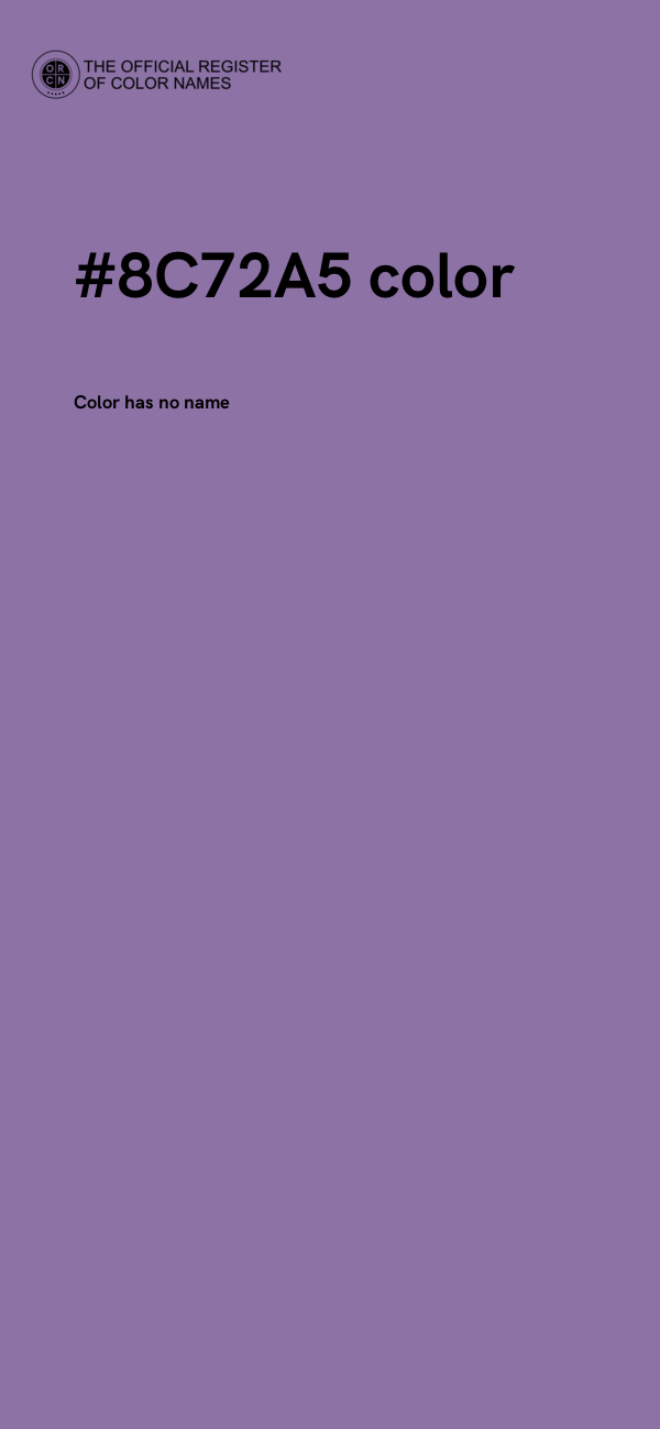 #8C72A5 color image