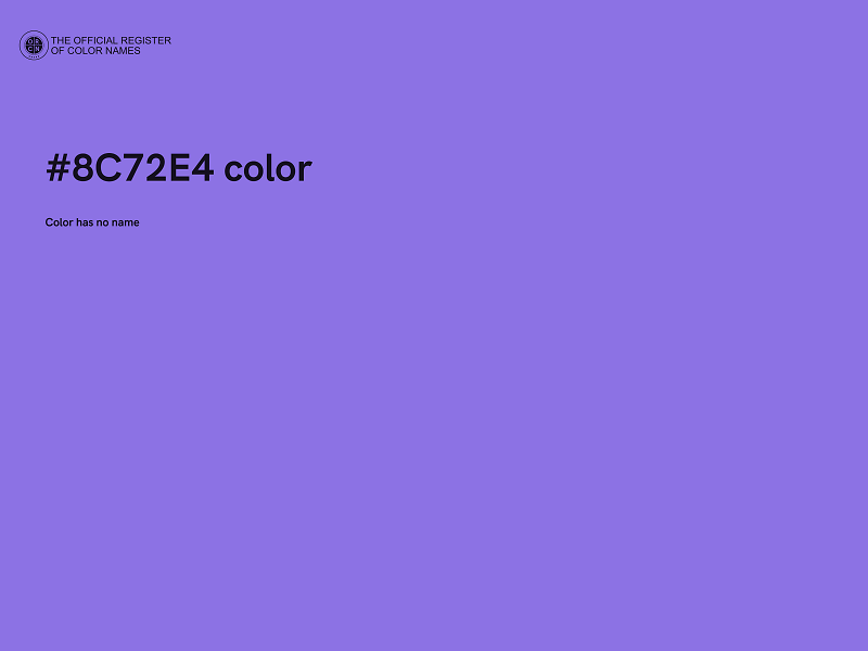 #8C72E4 color image