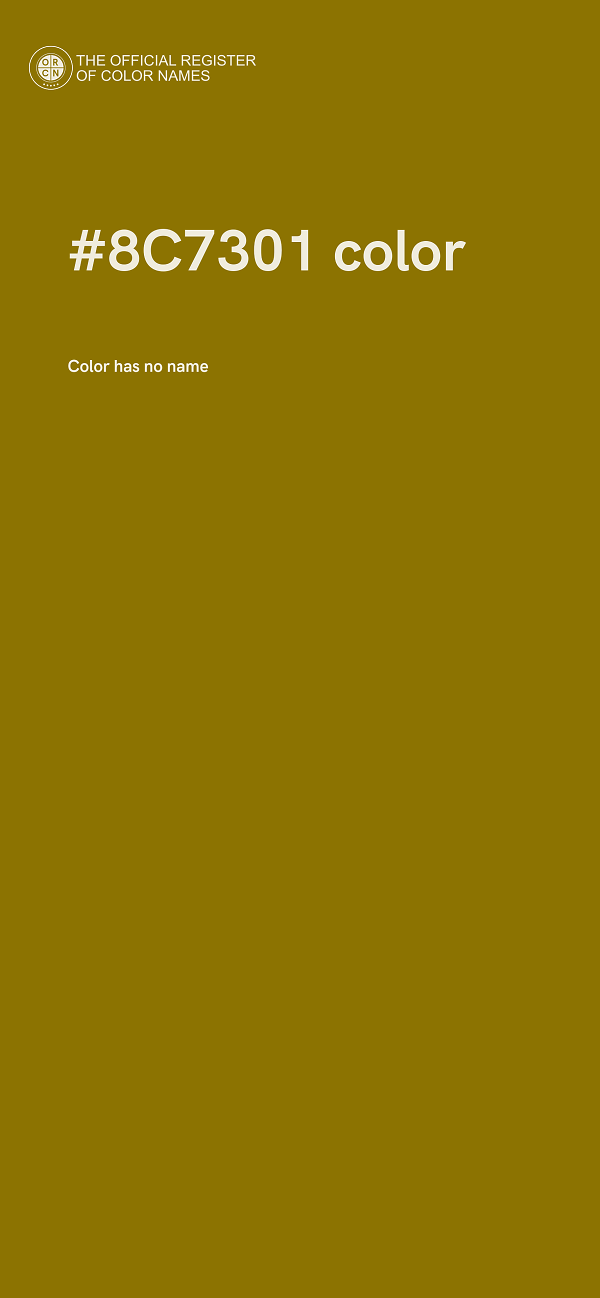 #8C7301 color image