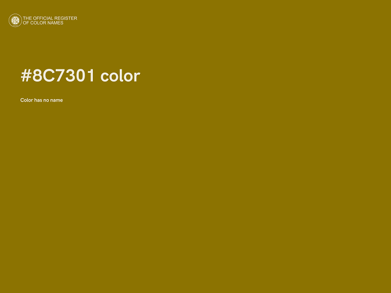 #8C7301 color image