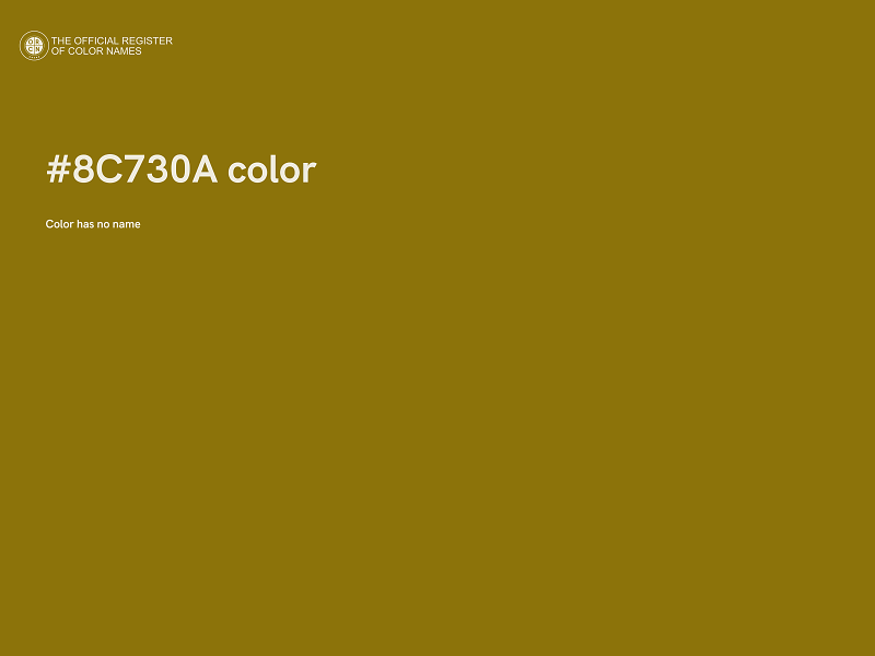 #8C730A color image