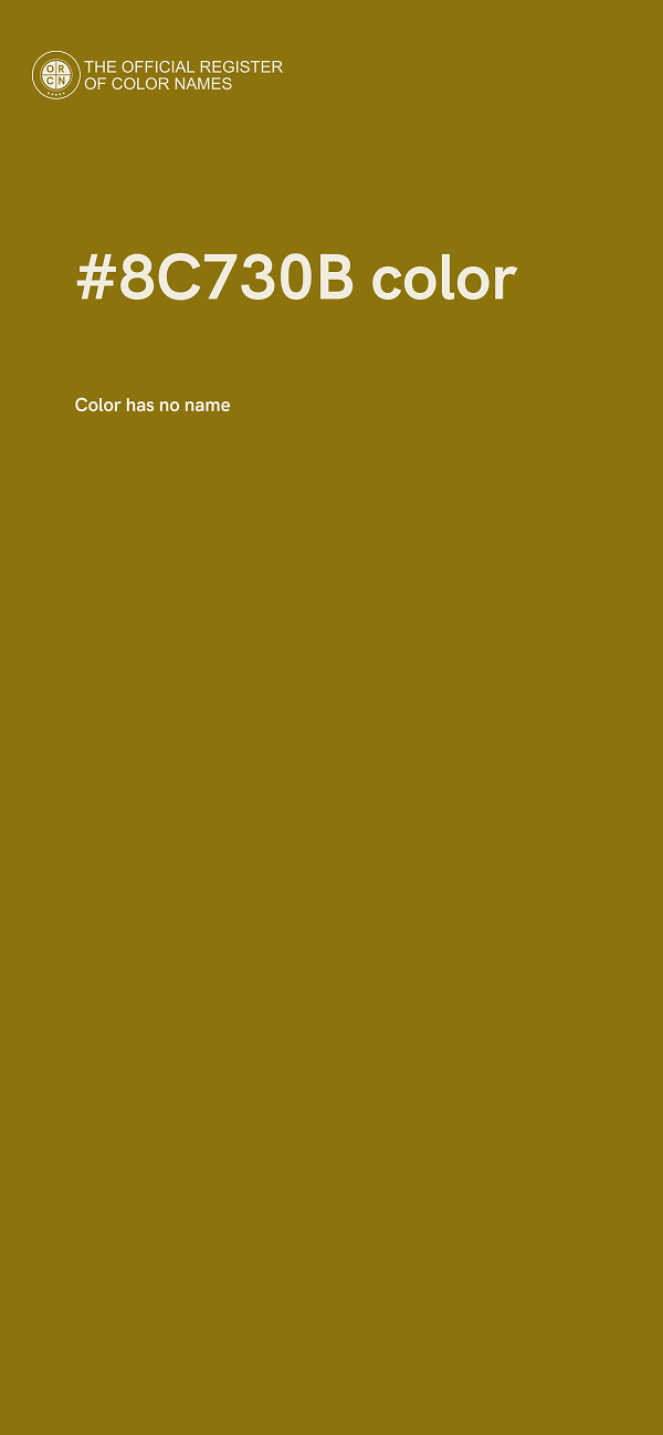 #8C730B color image