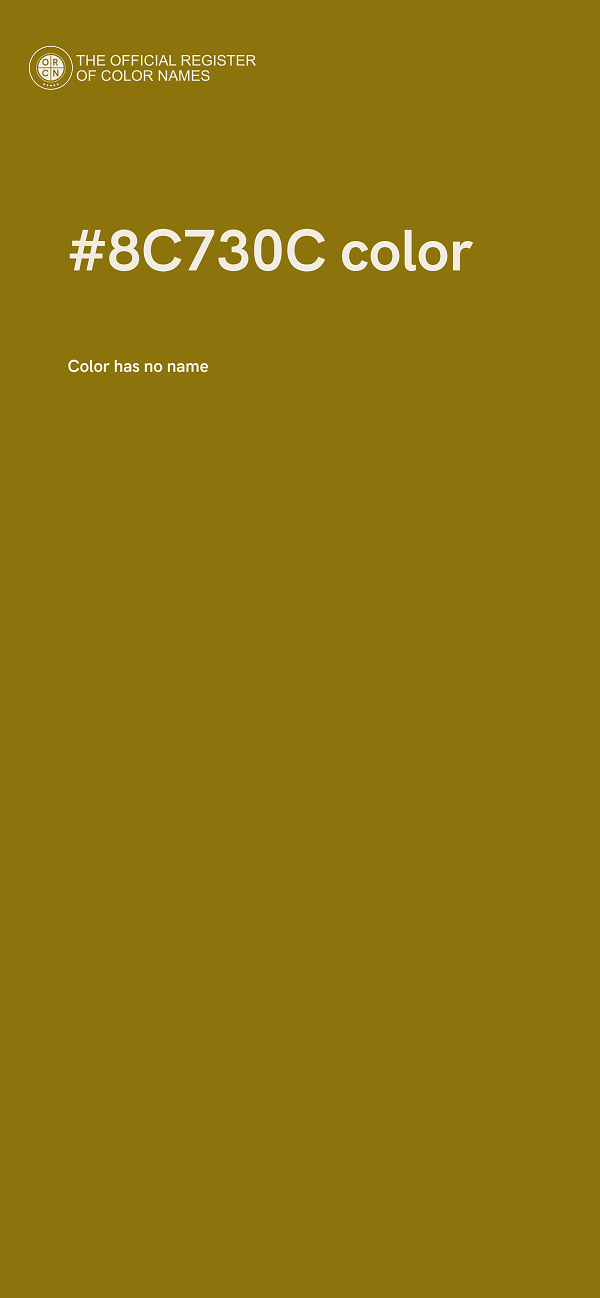 #8C730C color image