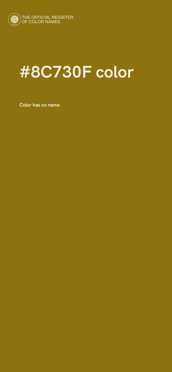 #8C730F color image