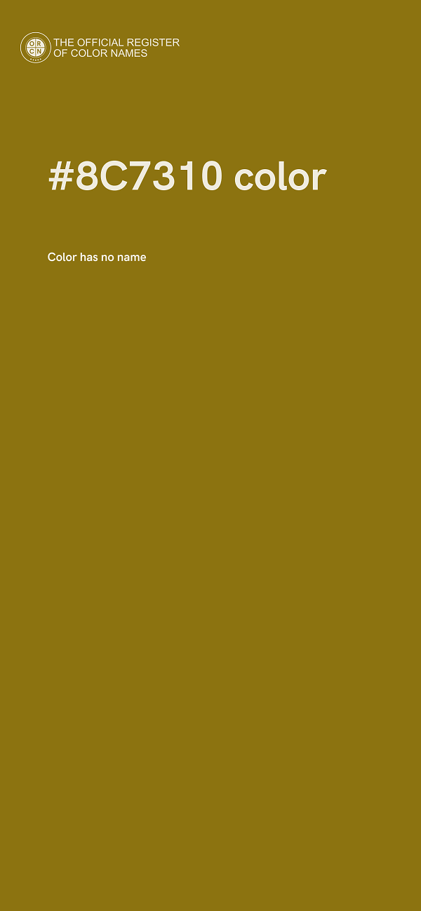 #8C7310 color image
