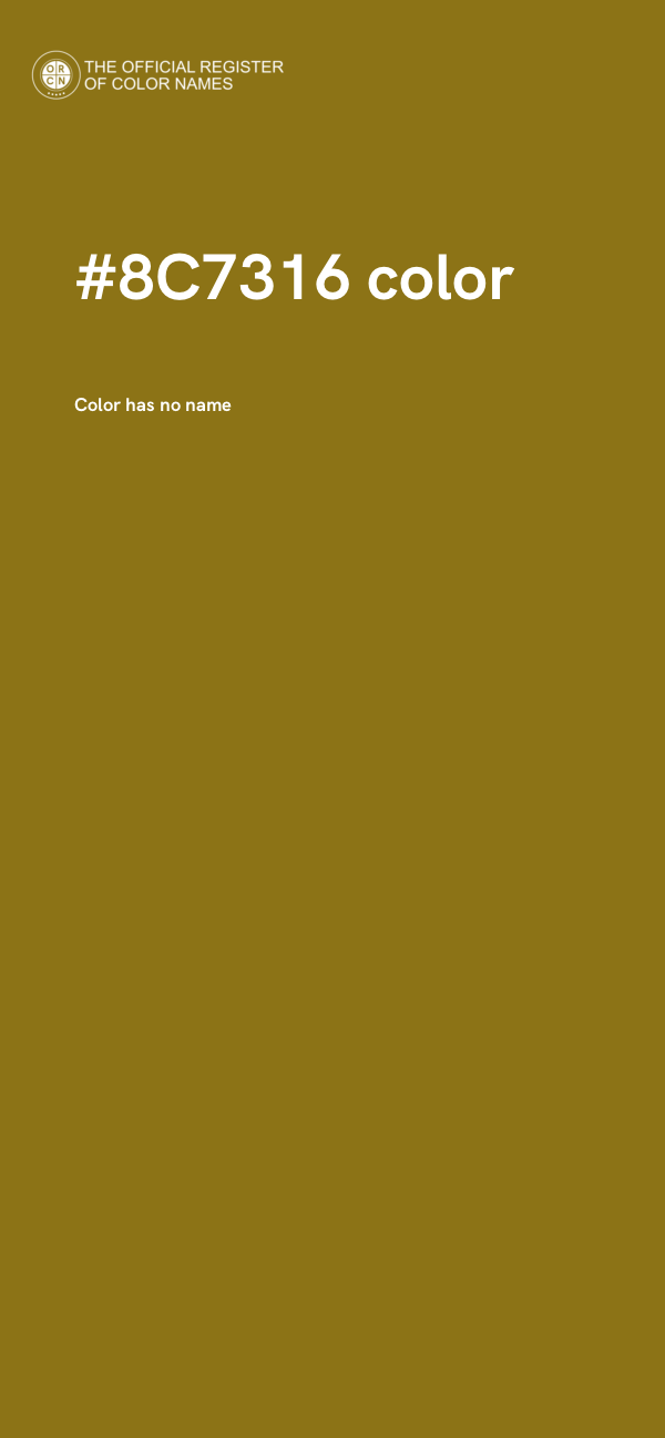 #8C7316 color image