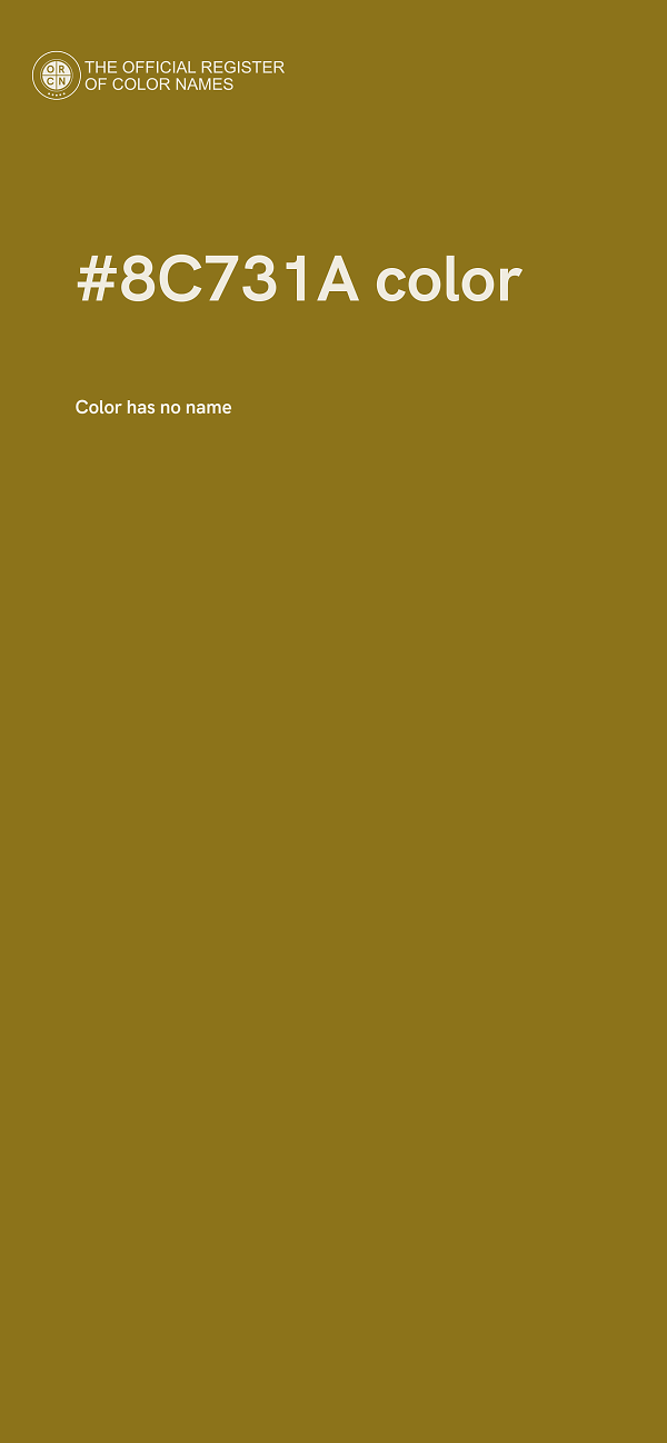#8C731A color image