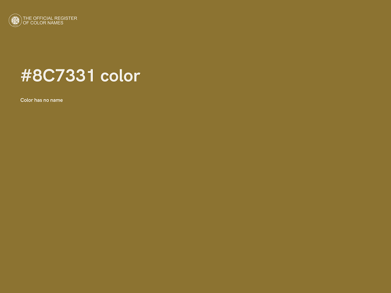 #8C7331 color image