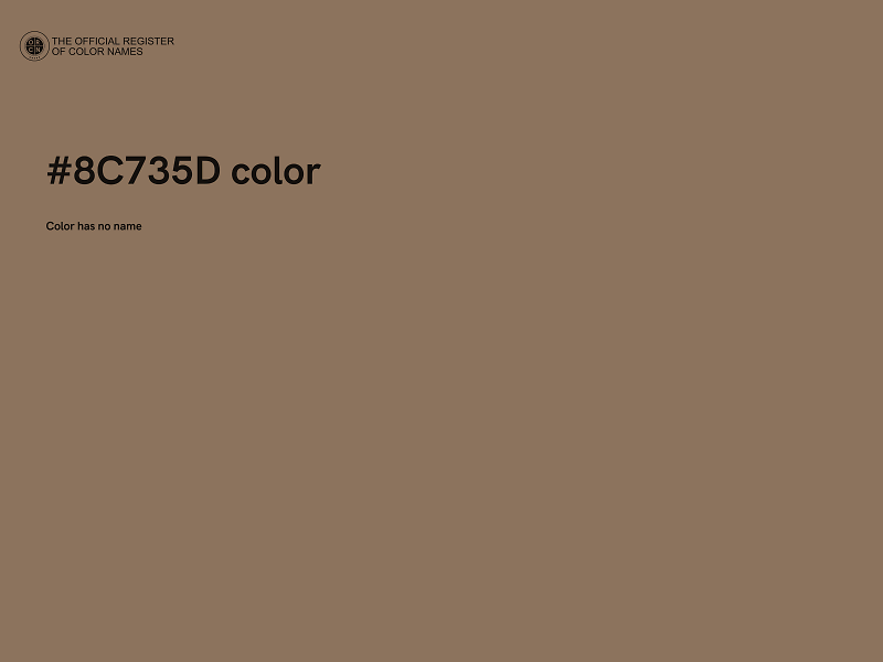 #8C735D color image
