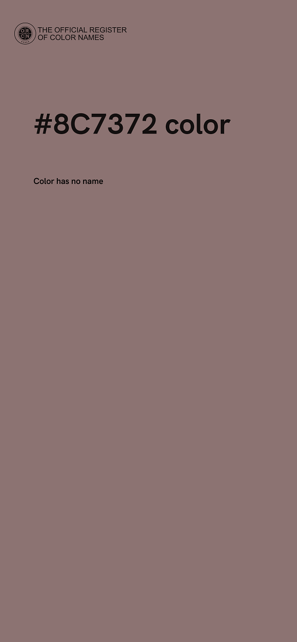 #8C7372 color image