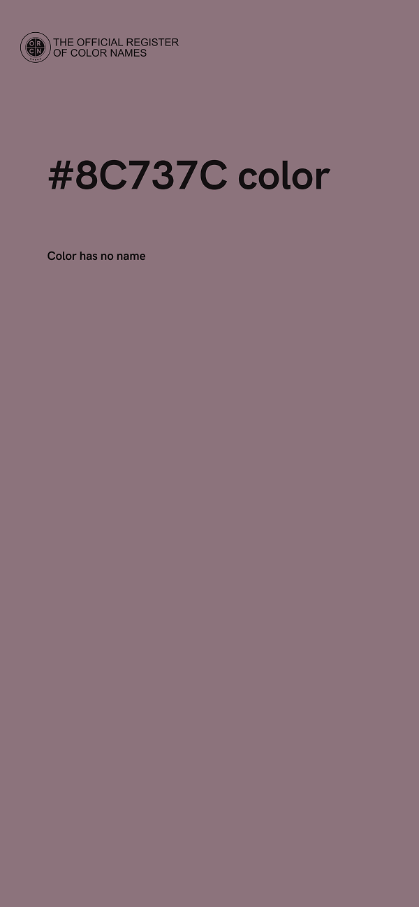 #8C737C color image