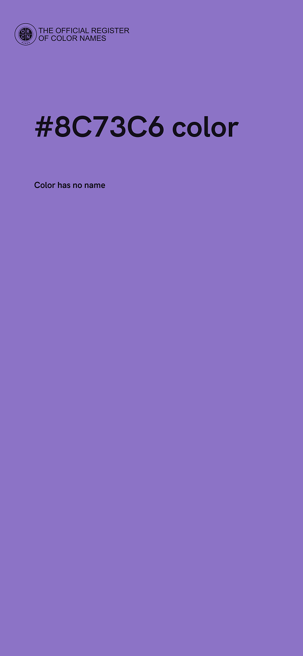 #8C73C6 color image