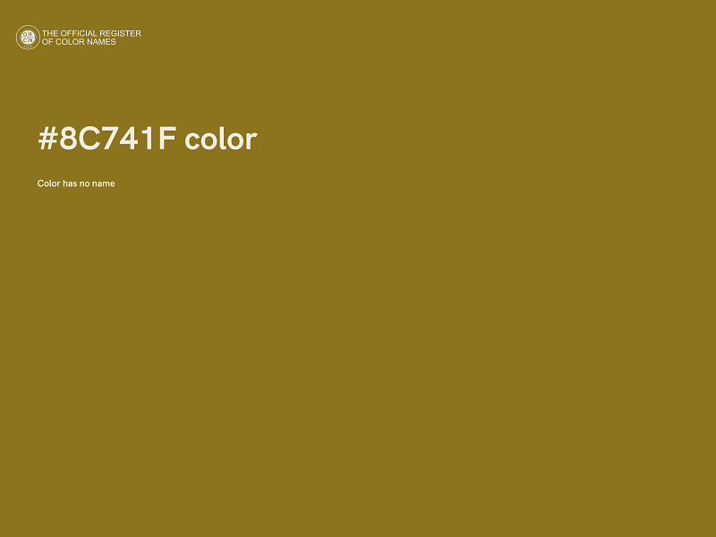 #8C741F color image