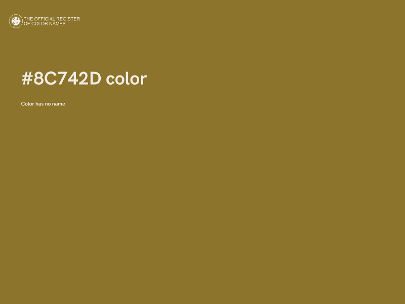 #8C742D color image