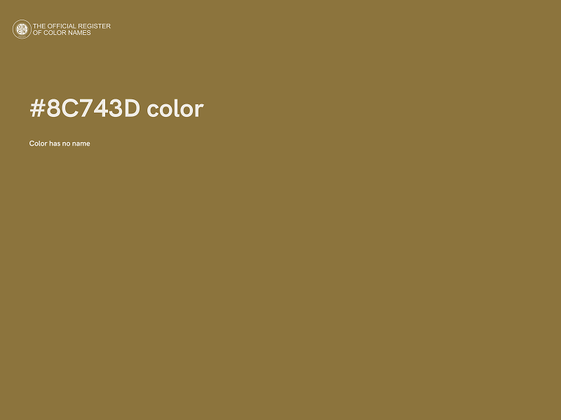 #8C743D color image