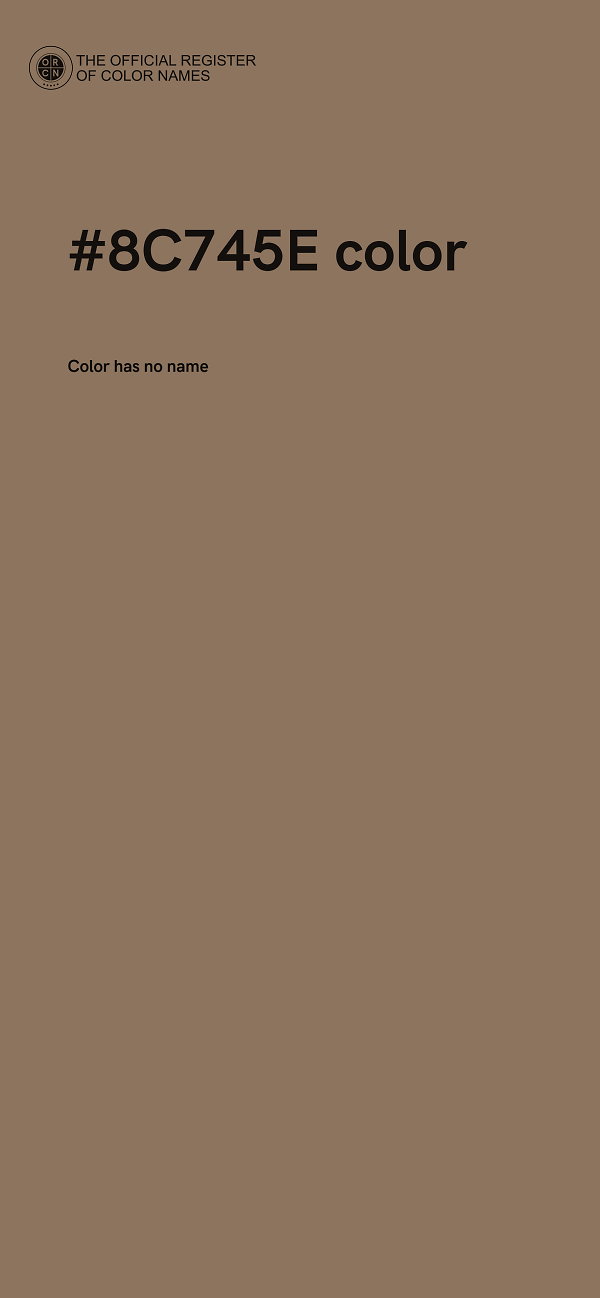 #8C745E color image