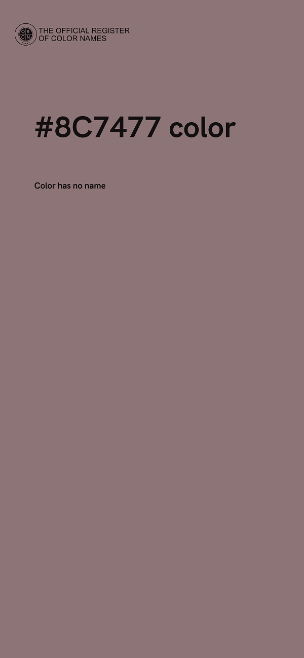 #8C7477 color image