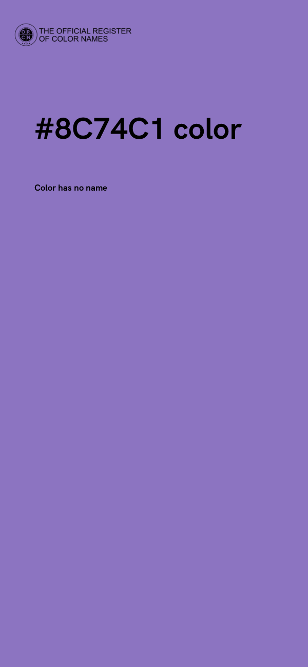 #8C74C1 color image