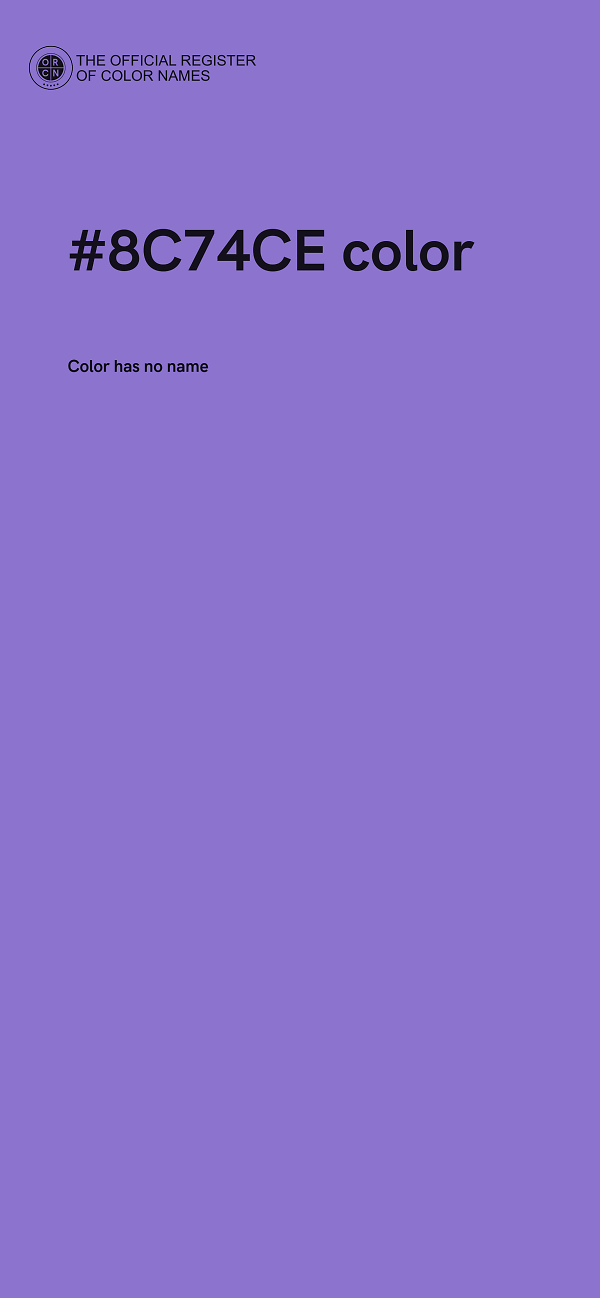 #8C74CE color image