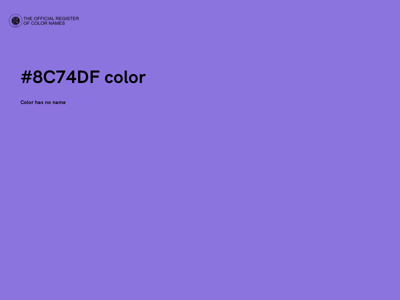 #8C74DF color image
