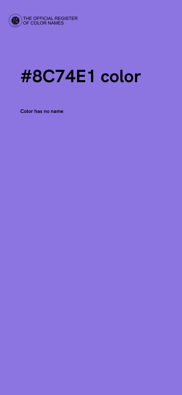 #8C74E1 color image