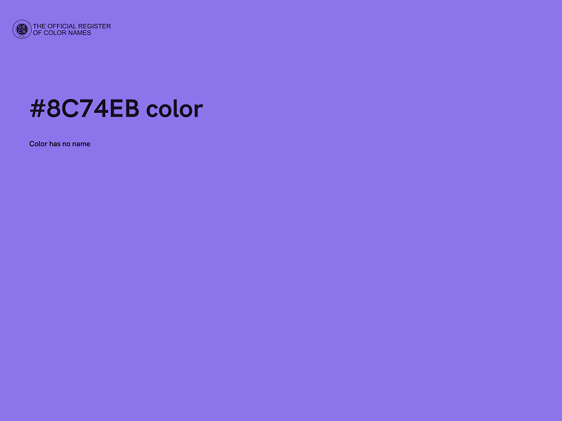 #8C74EB color image