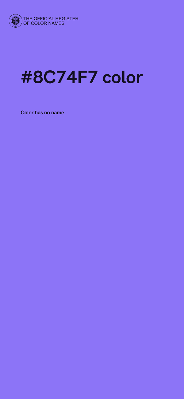 #8C74F7 color image