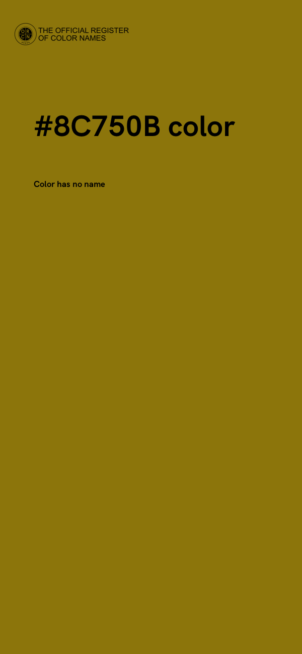 #8C750B color image