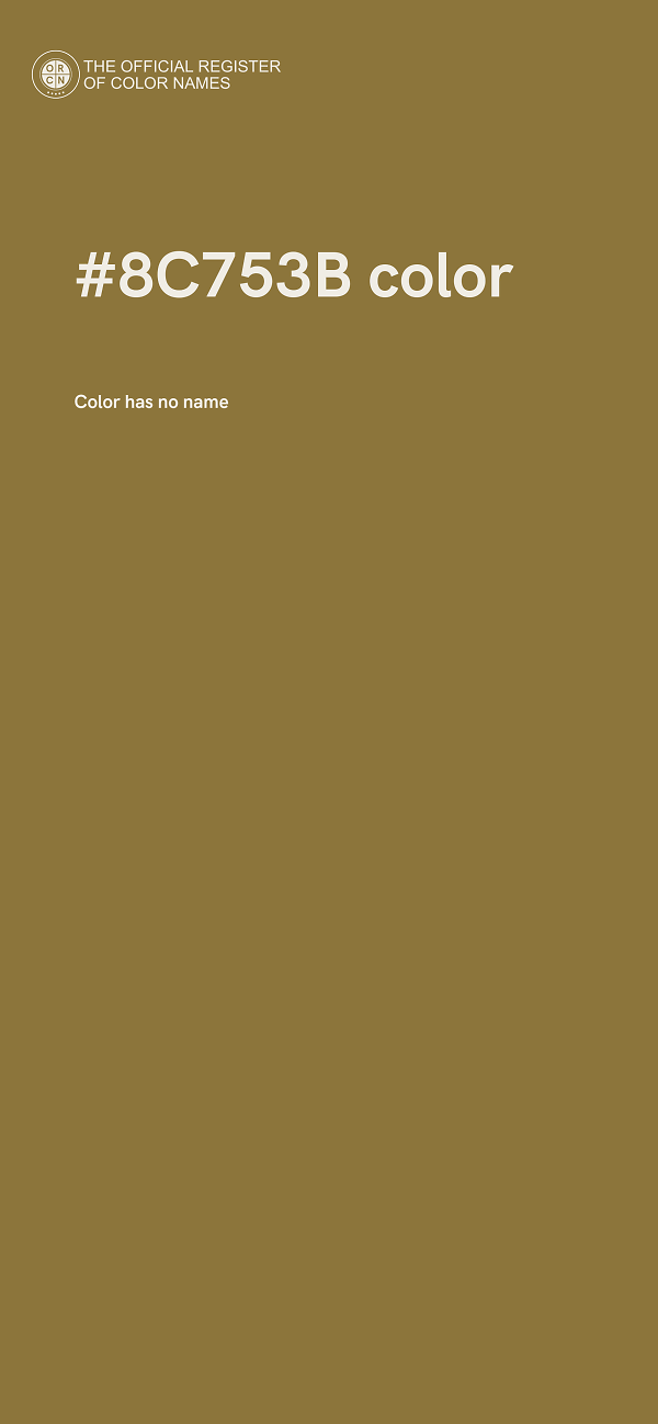 #8C753B color image