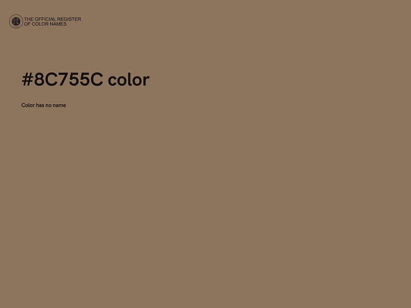 #8C755C color image