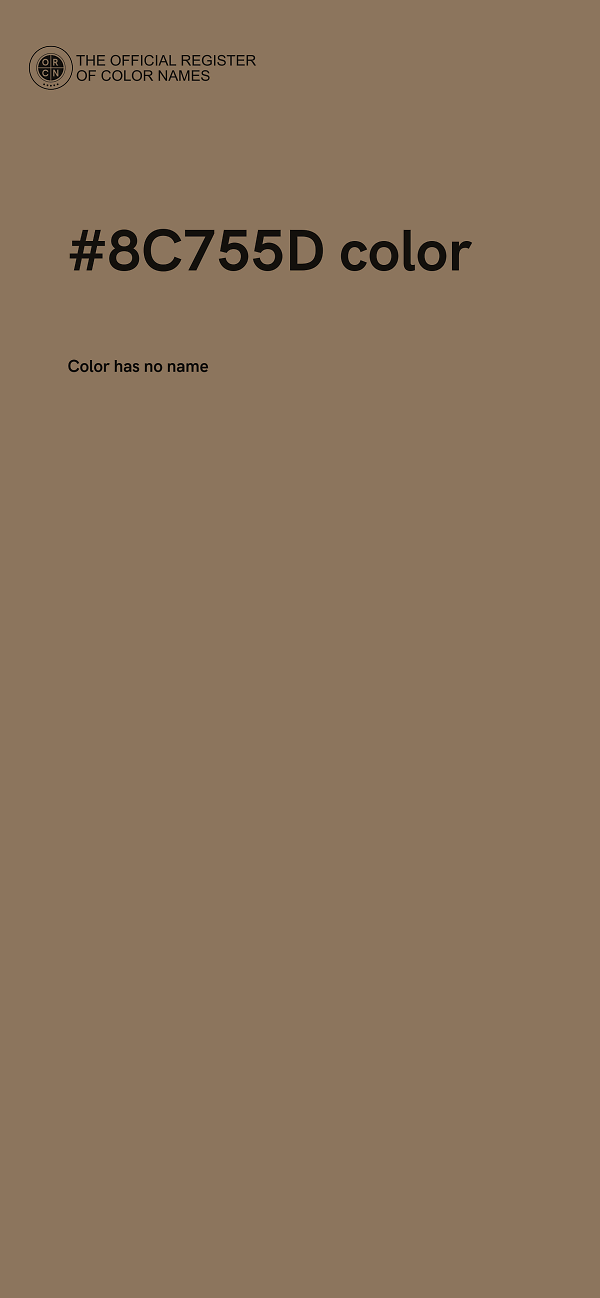 #8C755D color image