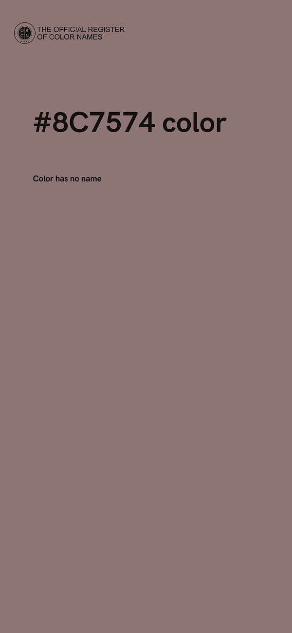 #8C7574 color image