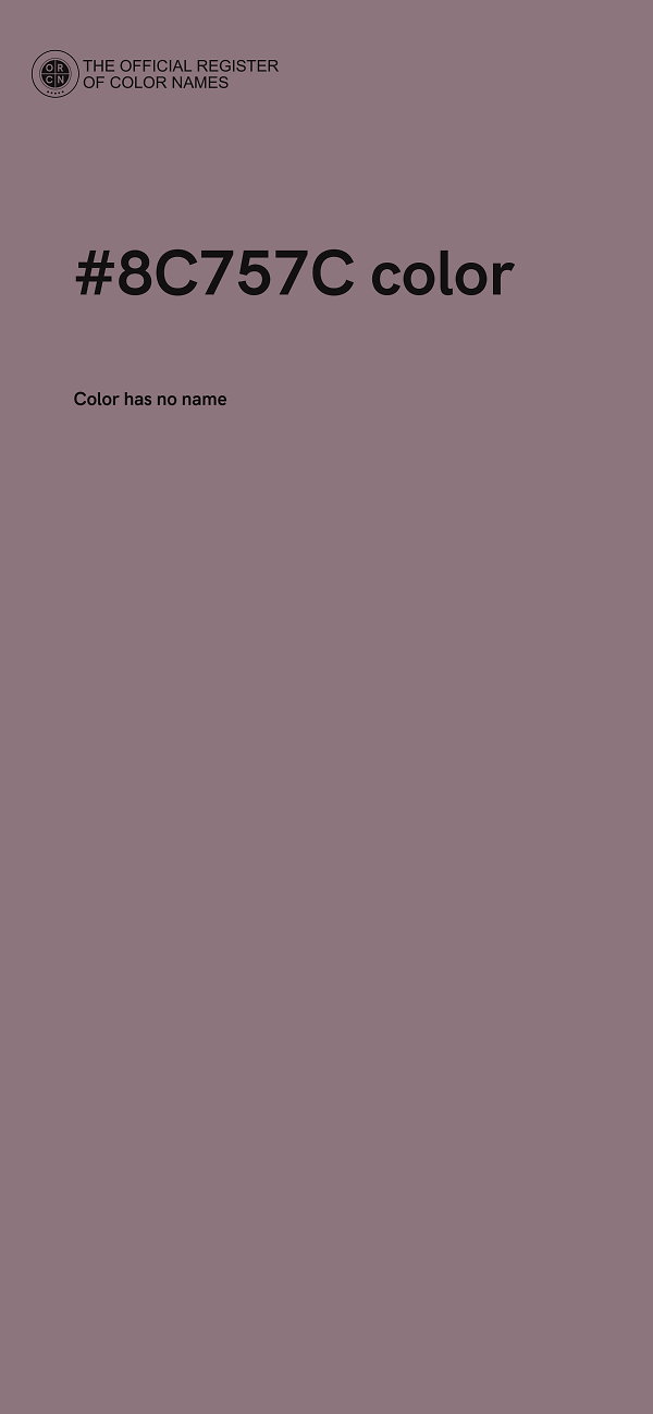 #8C757C color image