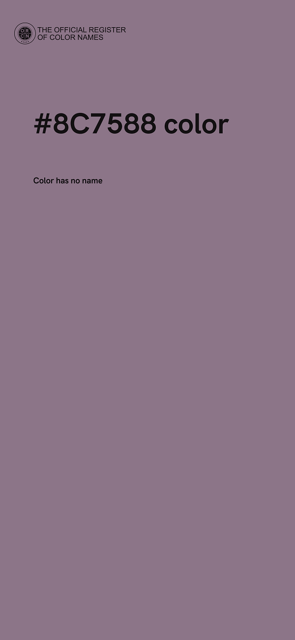 #8C7588 color image