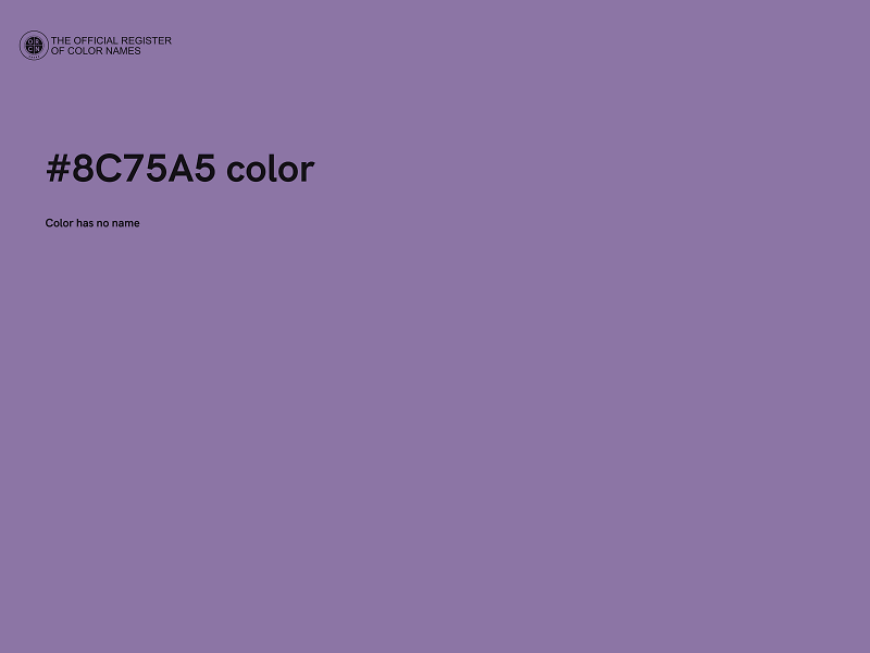 #8C75A5 color image