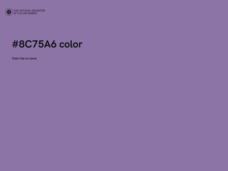 #8C75A6 color image