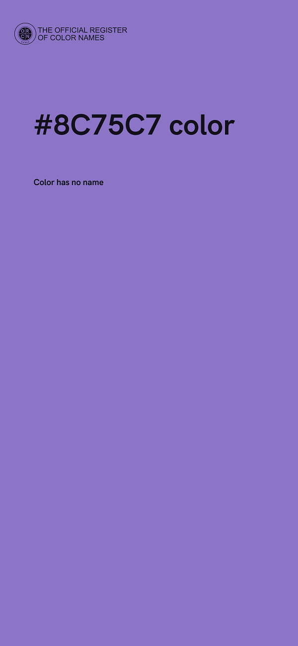 #8C75C7 color image