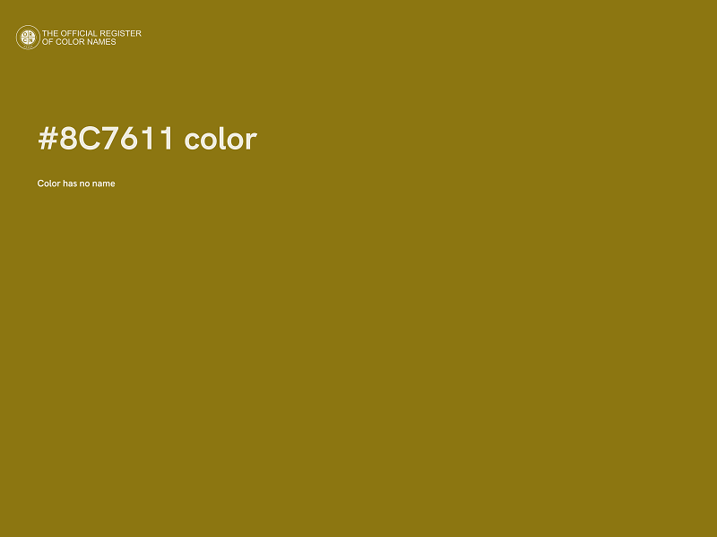 #8C7611 color image
