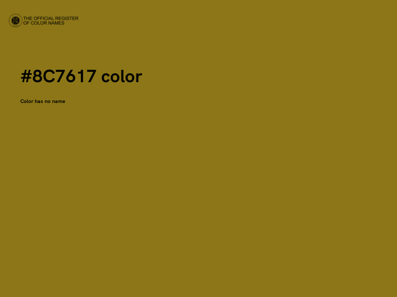 #8C7617 color image