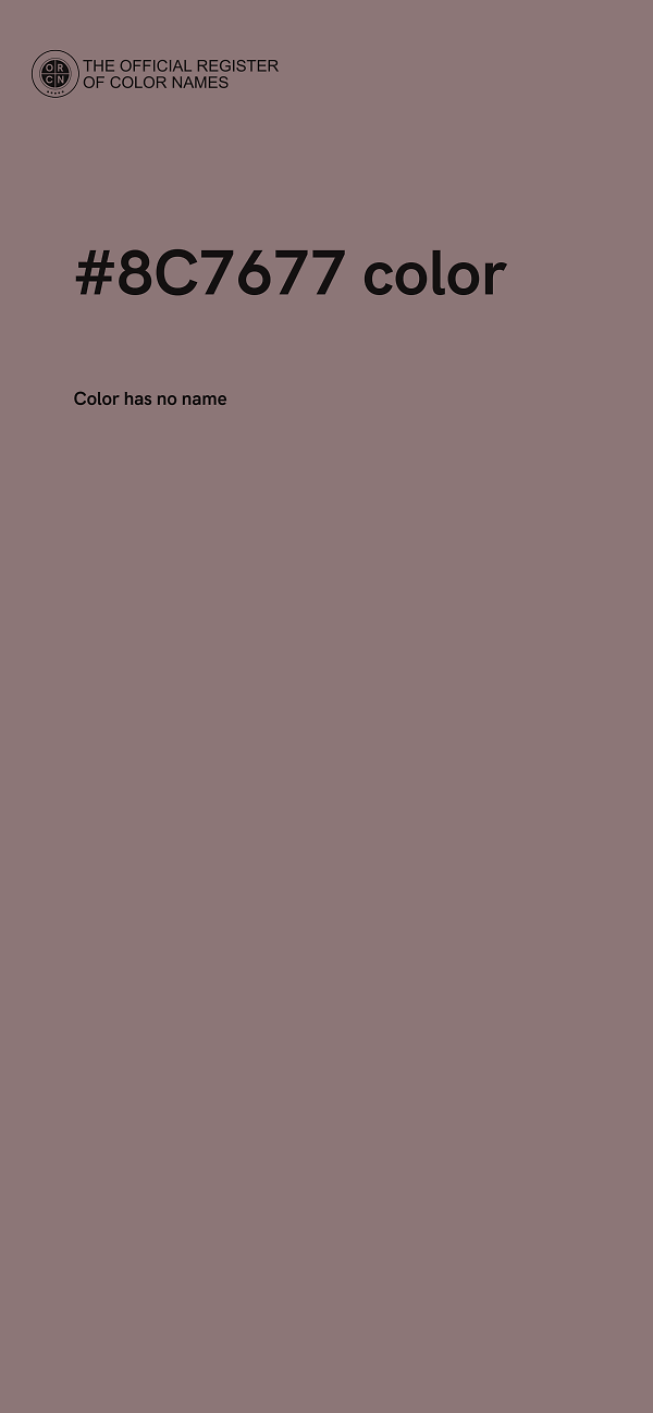 #8C7677 color image