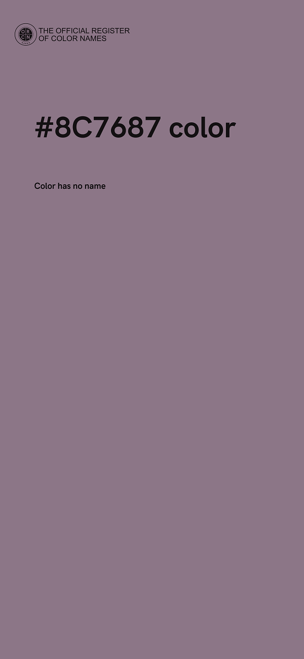 #8C7687 color image