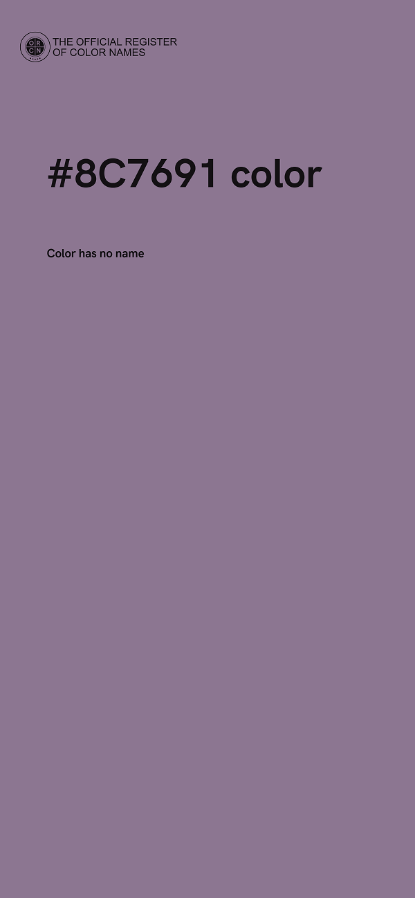#8C7691 color image